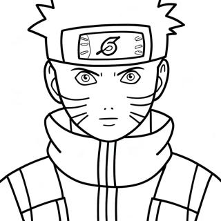 Naruto Among Us Besättningsmedlem Målarbild | Naruto Bland Oss målarbild
