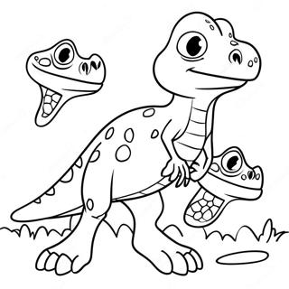 Köttätande dinosaurie färgläggningssida | Köttätande Dinosaurie målarbild