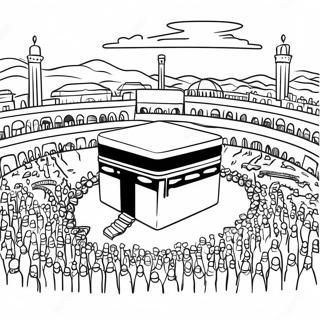 Hajj Målarbild | Hajj målarbild