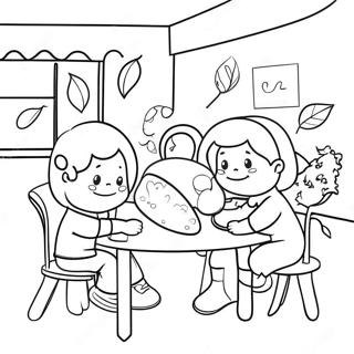 Förskola Färgläggningssida | Förskola målarbild