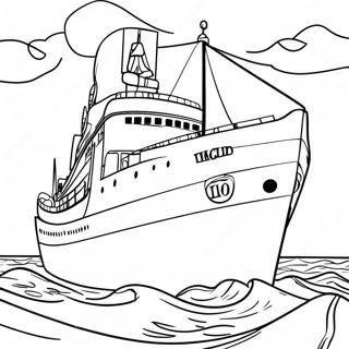 Edmund Fitzgerald fartyg färgläggningssida | Edmund Fitzgerald målarbild