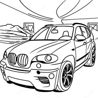 BMW X5 färgläggningssida | BMW X5 målarbild