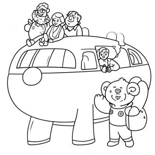 Fat Albert och Vänner Målarbild | Fat Albert målarbild