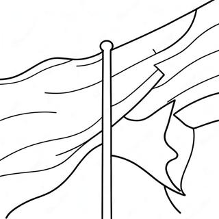 Trans Pride-flagga färgläggningssida | Trans målarbild