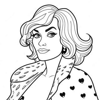 Cruella Deville Färgläggningssida | Cruella Deville målarbild