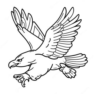 Majestätisk Örn i Flygning Målarbild | Rovfåglar målarbild