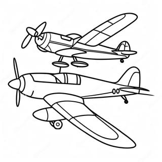 Flygplan Målarbild | Flygplan målarbild