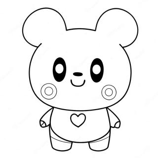 Tata den Söta BT21 Karaktären Målarbild | BT21 målarbild