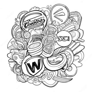 Vintage Logotyper Målarbild | Logotyper målarbild