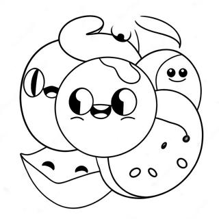 Rolig Countryballs färgläggningssida | Landsbollar målarbild