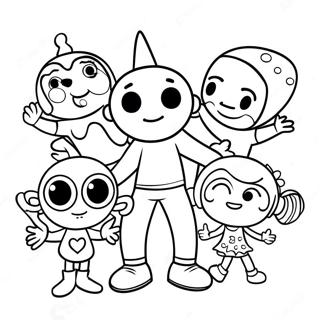 Doodlebops Målarbok | Doodlebops målarbild