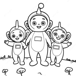 Teletubbies Målarbild | Teletubbies målarbild