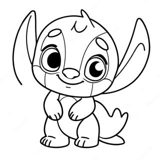 Söt Lilo och Stitch målarbild | Lilo och Stitch målarbild