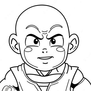 Krillin Målarbok | Krillin målarbild