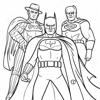 Batman-skurkar Färgläggningssida | Batman-skurkar målarbild