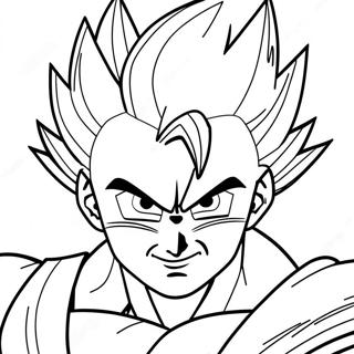 Gohan färgläggningssida | Gohan målarbild