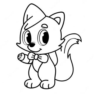 Tails Docka målarbild | Svansdocka målarbild