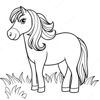Shetland Pony Målarbild | Shetland Pony målarbild
