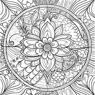 Elegant Crayola mandala färgläggningssida | Crayola för vuxna målarbild