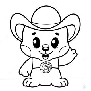 Buc-ee bävern maskot färgläggningssida | Buc-ee's målarbild