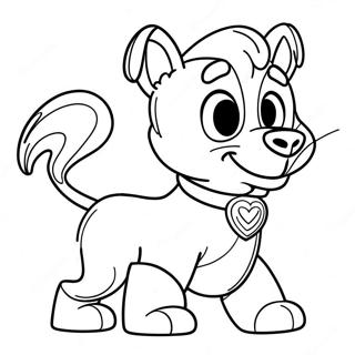Modiga Underdog i aktion färgläggningssida | Underdog målarbild