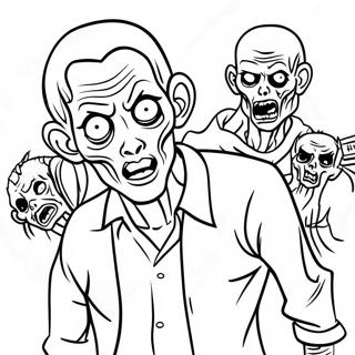 Zombier Målarbild | Zombier målarbild