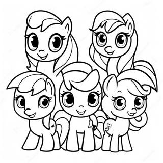 Min Lilla Pony Cutie Mark Crew Målarbilder