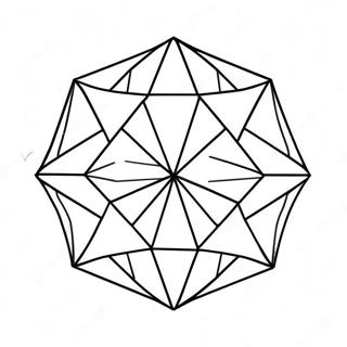 Diamantformad färgläggningssida | Diamant målarbild