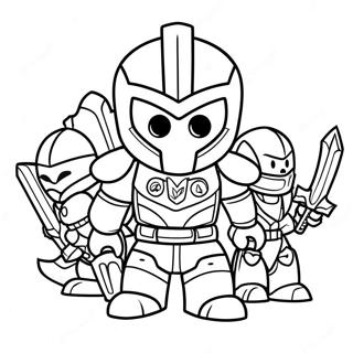 Nexo Knights Färgläggningssida | Nexo Riddare målarbild