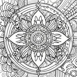 Lugn Mandala Färgläggningssida | Lugn målarbild