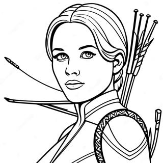 Katniss Everdeen Målarbild | Katniss Everdeen målarbild