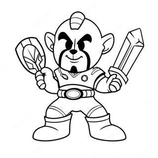 Cleveland Guardians Maskot Målarbild | Cleveland Guardians målarbild