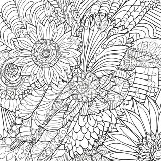 Invecklade Spirograph Mönster Färgläggningssida | Spirograph målarbild