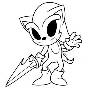 Excalibur Sonic Färgläggningssida | Excalibur Sonic målarbild