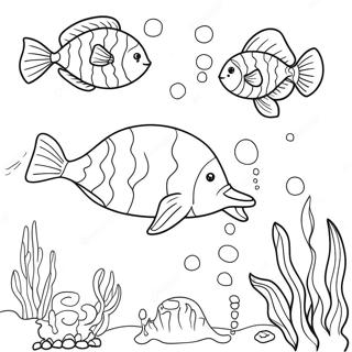 Jumbo Underwater Scen Målarbild | Jumbo målarbild