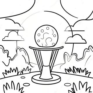 Disc Golf Målarbild | Discgolf målarbild