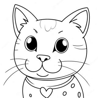 Pop Cat Målarbild | Pop Cat målarbild
