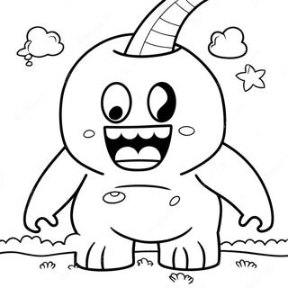 Domo färgläggningssida | Domo målarbild