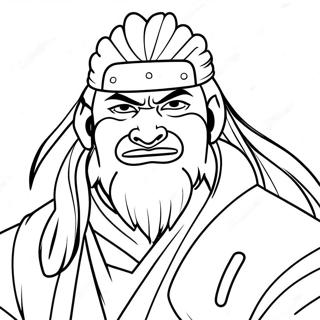 Jiraiya färgläggningssida | Jiraiya målarbild