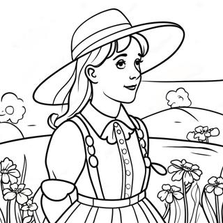 Anne på Grönkulla färgläggningssida | Anne på Grönkulla målarbild