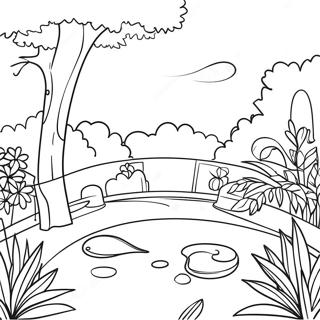 Botanisk Trädgård Målarbild | Botanisk målarbild