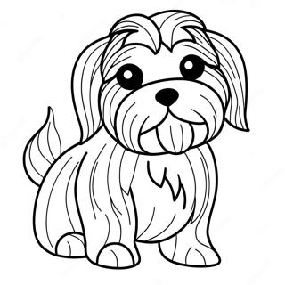 Havanesisk Hund Målarbild | Havaneser målarbild