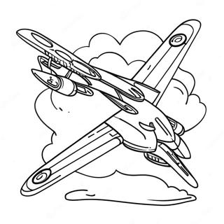 B2 Bombflygplan Flyger Högt Färgläggningssida | B2 Bombare målarbild