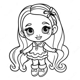 Söt Baby Bratz Mode Färgläggningssida | Baby Bratz målarbild