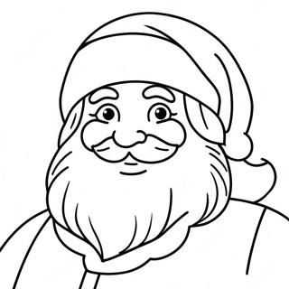 Festlig Tysk Jultomte Färgläggningssida | Tysk jul målarbild