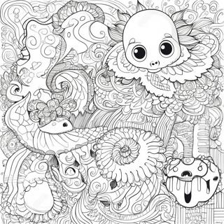 Mythomorphia Invecklade Mönster Färgläggningssida | Mythomorphia målarbild