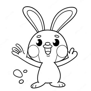 Rabbids Färgläggningssida | Rabbids målarbild