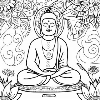 Mindfulness DBT färgläggningssida | DBT målarbild