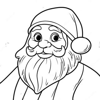 Festlig Jultomte Målarbild | Jul för Vuxna målarbild