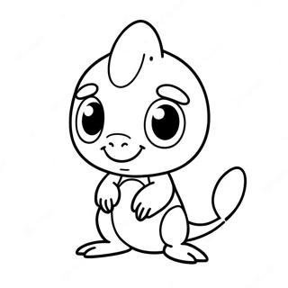 Sobble Färgläggningssida | Sobble målarbild